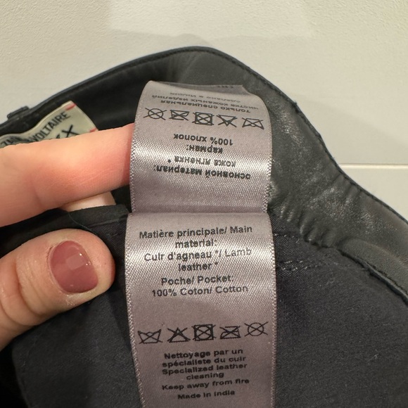 Zadig & Voltaire David black leather pants - Picture 8 of 9